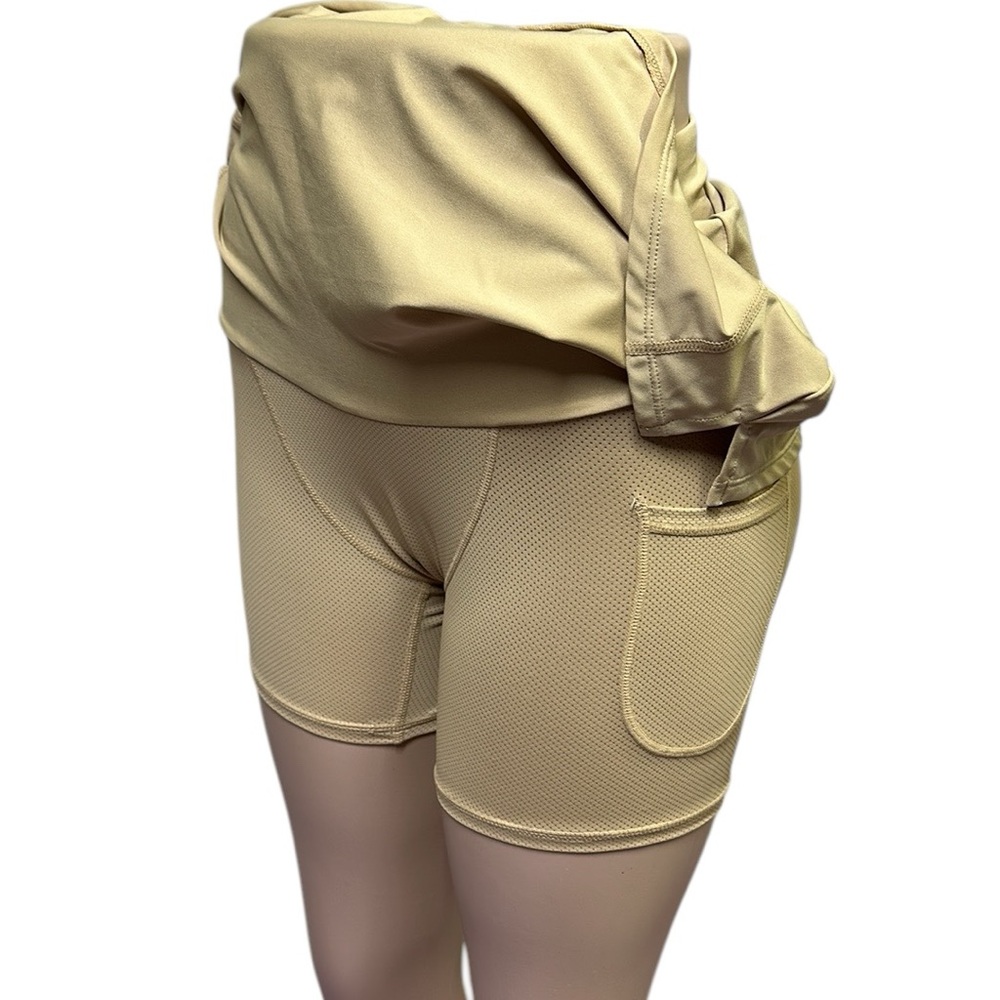 Oalka Activewear Athletic Skort Sports Golf Tennis Running Pockets Stretch XS